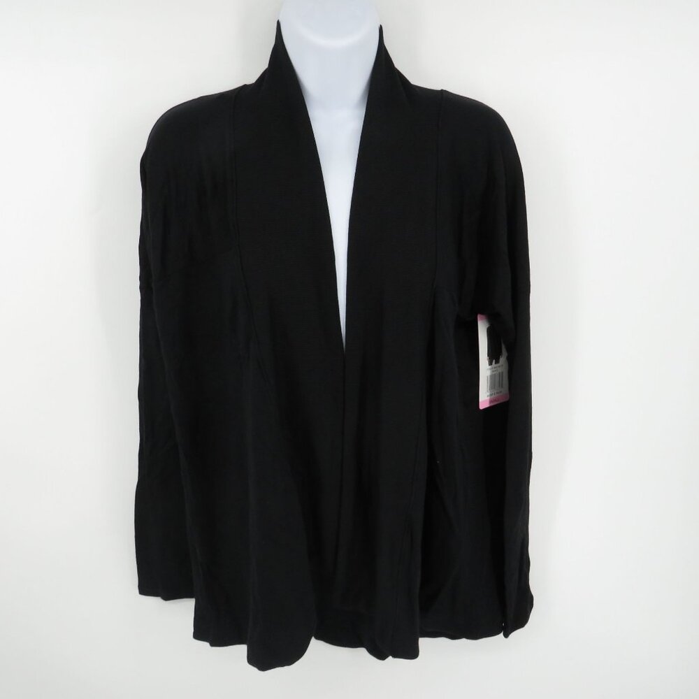 Active Life Women's Small Black Open-Front Cardigan NWT $98